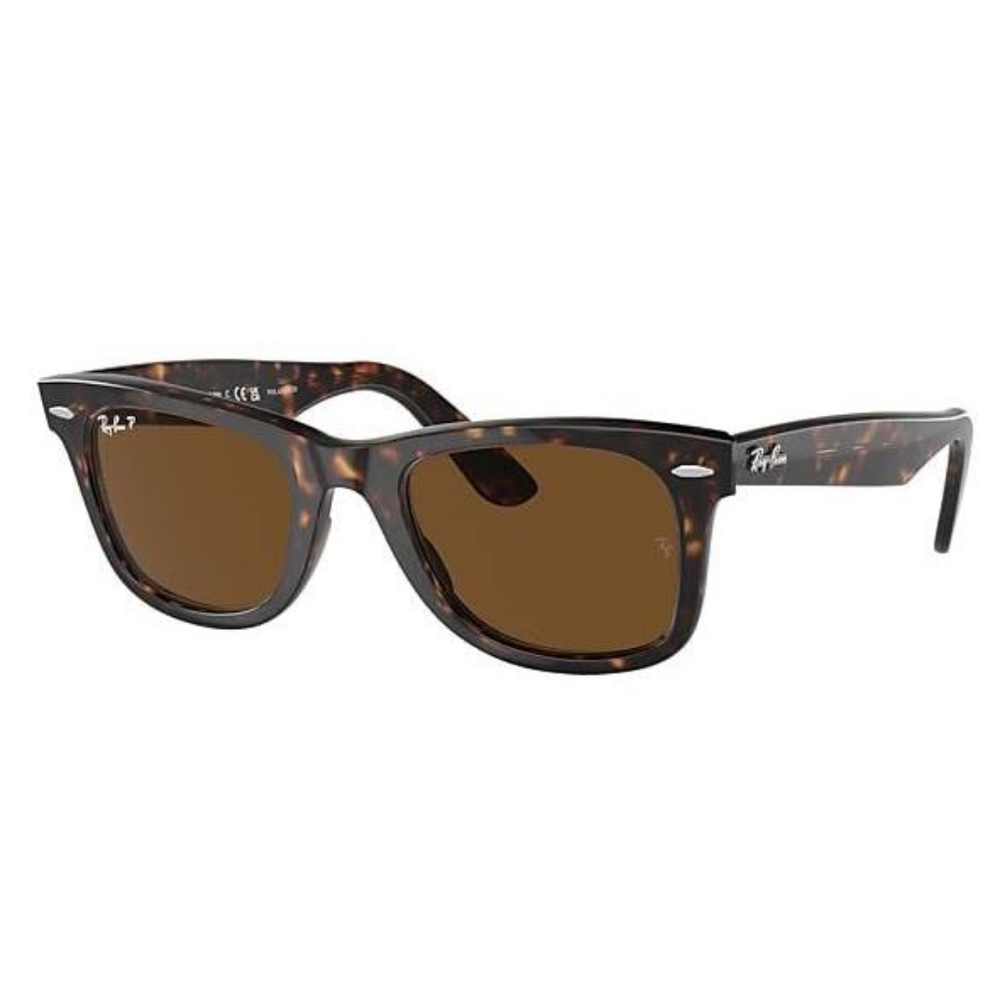Ray-Ban Tortoise Frame Brown Lens Wayfarer Sunglasses